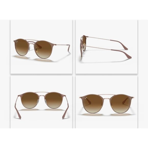 RAY BAN Light Brown Unisex Sunglasses RB3596 with Protective Case - Picture 13 of 13